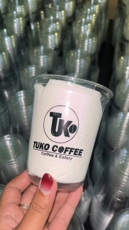 Paper cup dengan cetak logo Tuno Coffee